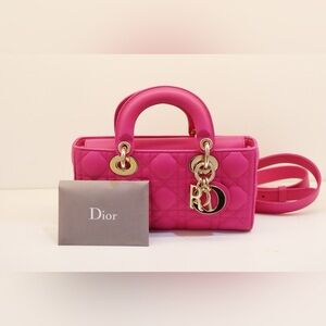 Dior Fuchsia Quilted Mini Bag